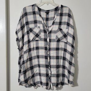 Torrid Plaid Sleeveless Top, Size 3